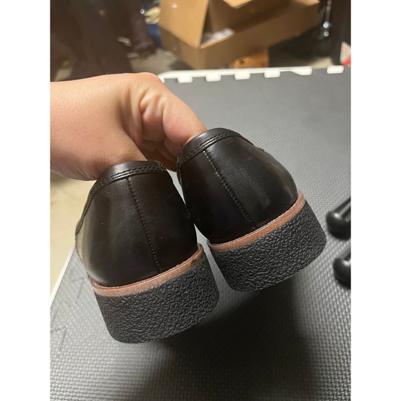 Clarks England Griffin Kilt Loafer Black Leather Women's Shoes Size 10M - Picture 8 of 8